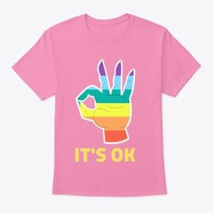 LGBTQ Wonderful bright pink womans shirt